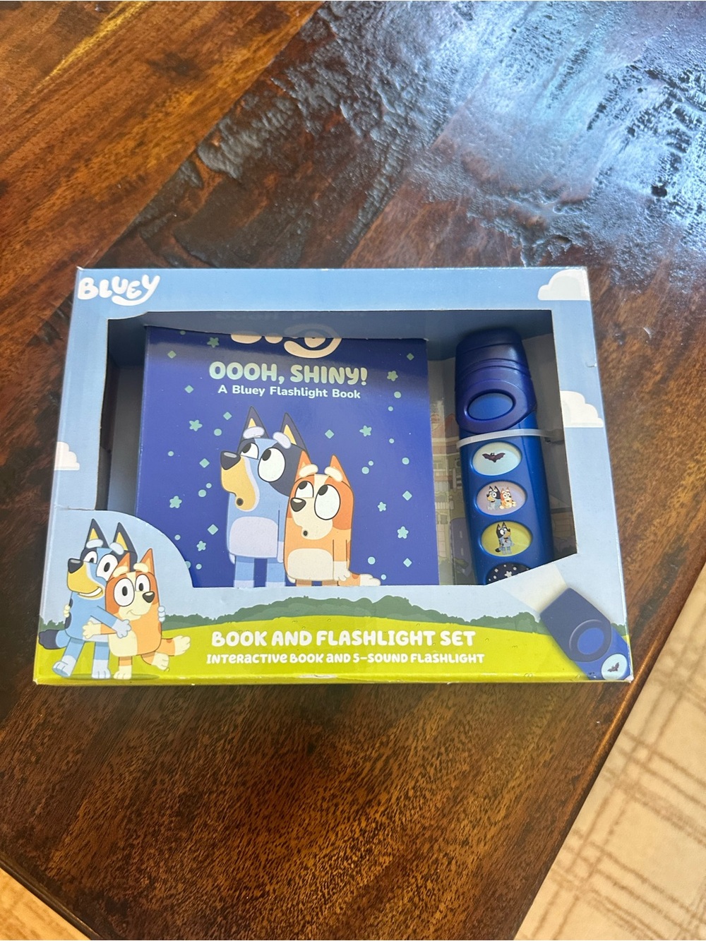 Bluey book and flashlight set new
